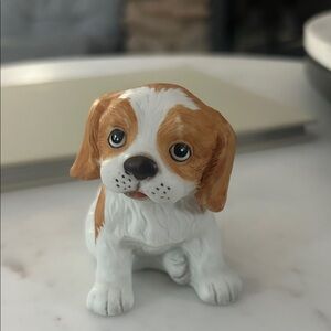 Vintage homco Adorable Ceramic spaniel puppy Figurine